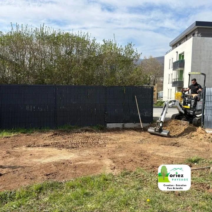 Chantier d'aménagement paysager extérieur aux environs de Annemasse et Vétraz-Monthoux